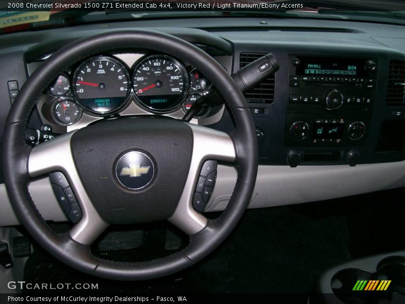 Victory Red / Light Titanium/Ebony Accents 2008 Chevrolet Silverado 1500 Z71 Extended Cab 4x4