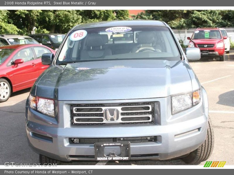 Steel Blue Metallic / Gray 2008 Honda Ridgeline RTS