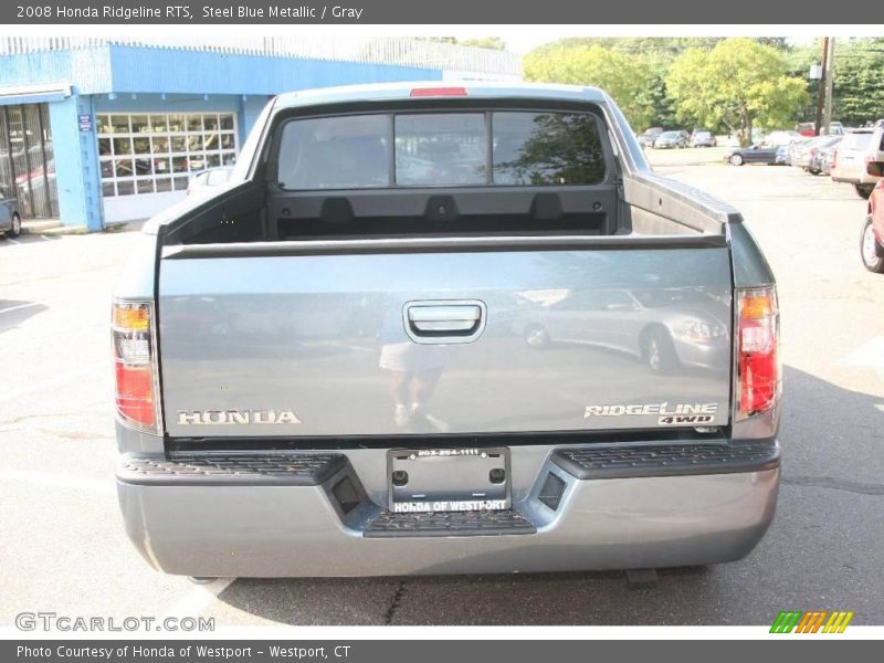 Steel Blue Metallic / Gray 2008 Honda Ridgeline RTS