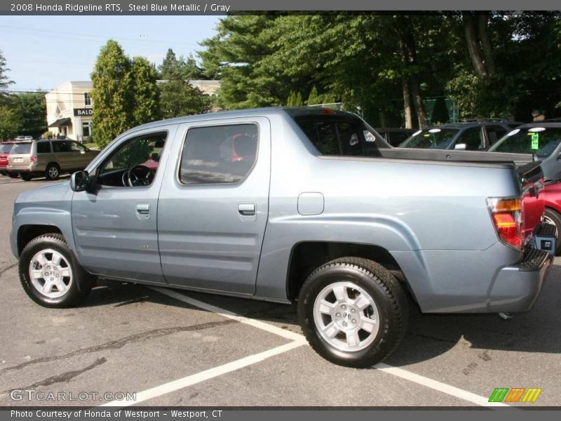 Steel Blue Metallic / Gray 2008 Honda Ridgeline RTS