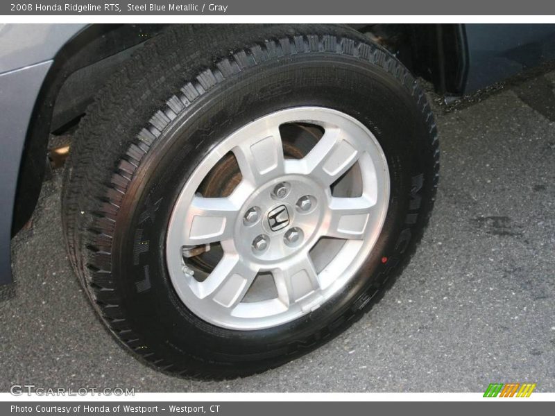 Steel Blue Metallic / Gray 2008 Honda Ridgeline RTS