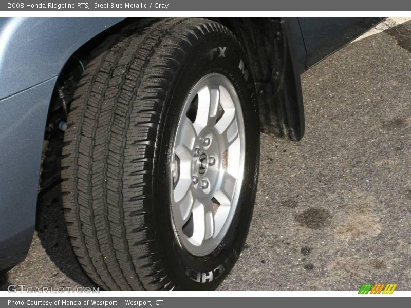Steel Blue Metallic / Gray 2008 Honda Ridgeline RTS