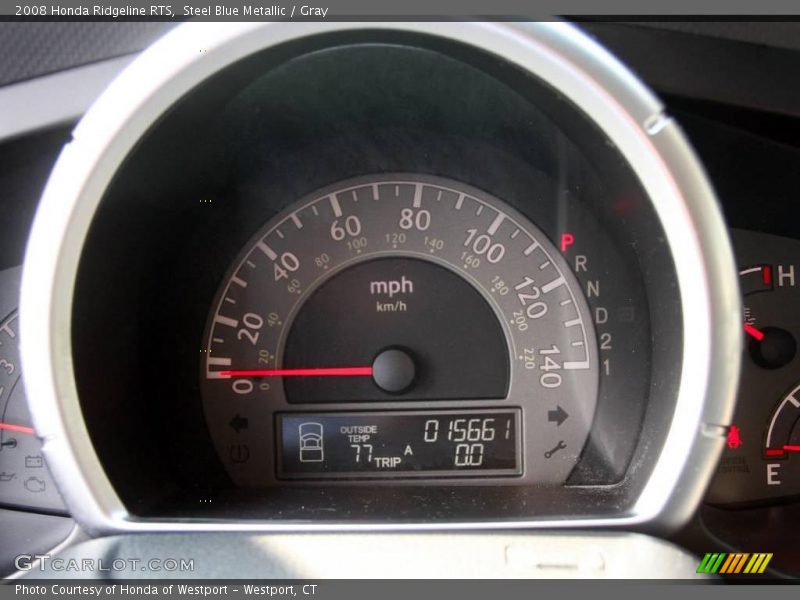 Steel Blue Metallic / Gray 2008 Honda Ridgeline RTS