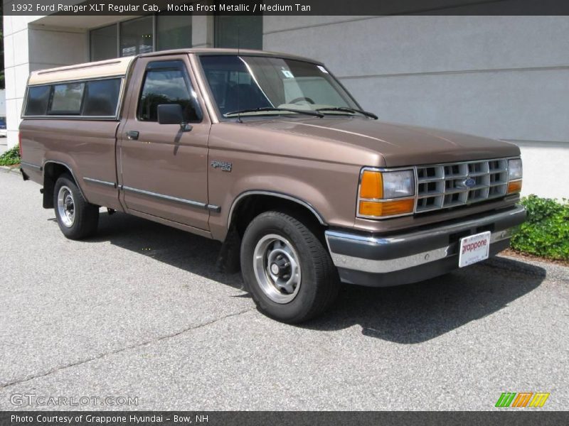 Mocha Frost Metallic / Medium Tan 1992 Ford Ranger XLT Regular Cab