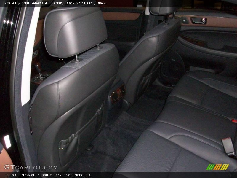 Black Noir Pearl / Black 2009 Hyundai Genesis 4.6 Sedan