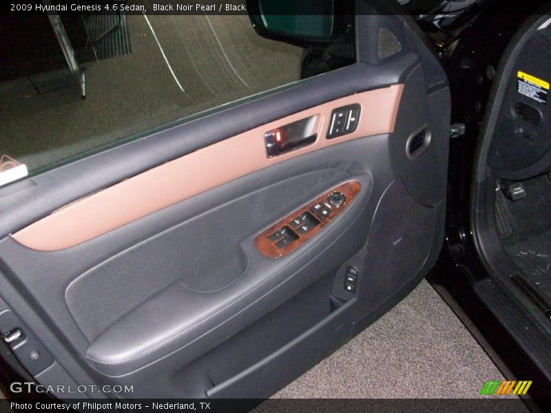 Black Noir Pearl / Black 2009 Hyundai Genesis 4.6 Sedan