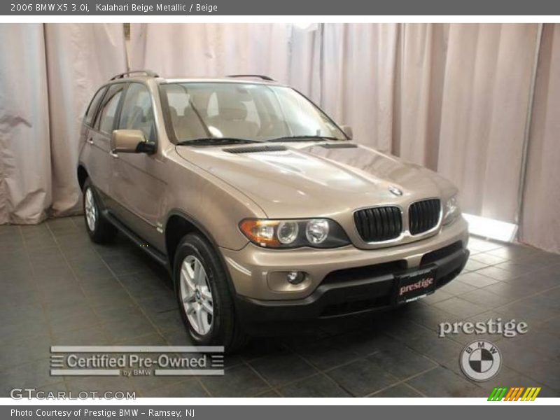 Kalahari Beige Metallic / Beige 2006 BMW X5 3.0i