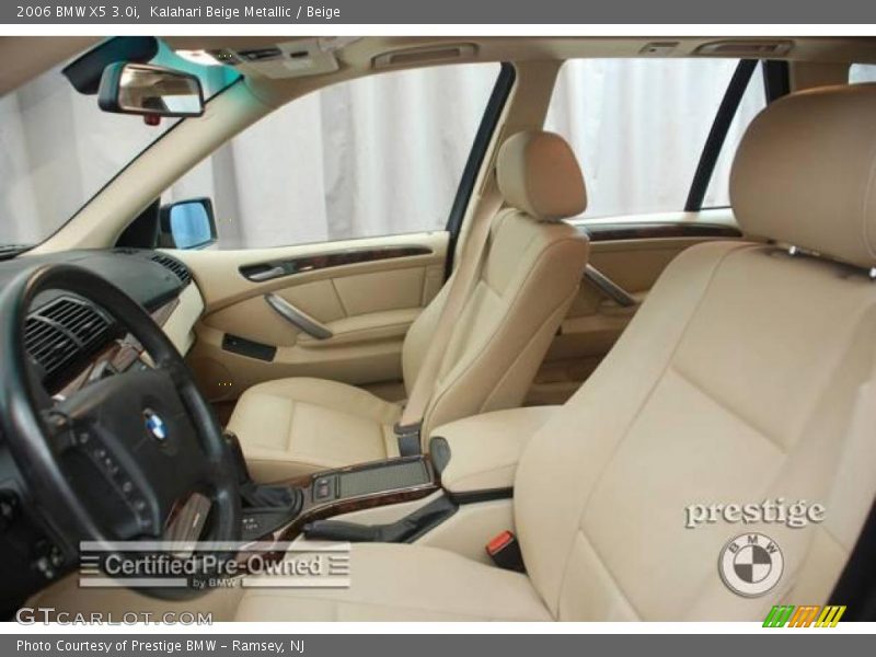 Kalahari Beige Metallic / Beige 2006 BMW X5 3.0i