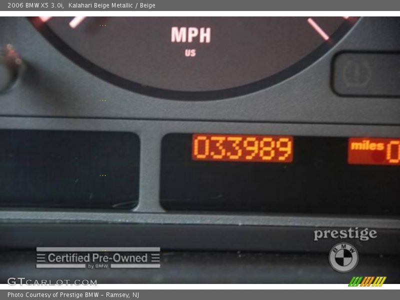 Kalahari Beige Metallic / Beige 2006 BMW X5 3.0i