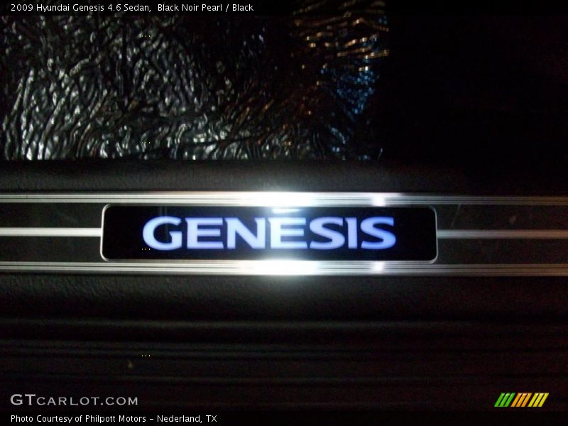 Black Noir Pearl / Black 2009 Hyundai Genesis 4.6 Sedan