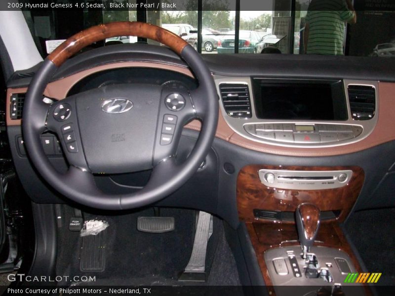 Black Noir Pearl / Black 2009 Hyundai Genesis 4.6 Sedan