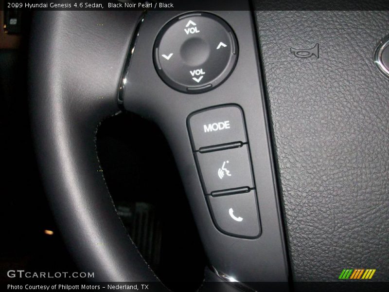 Black Noir Pearl / Black 2009 Hyundai Genesis 4.6 Sedan