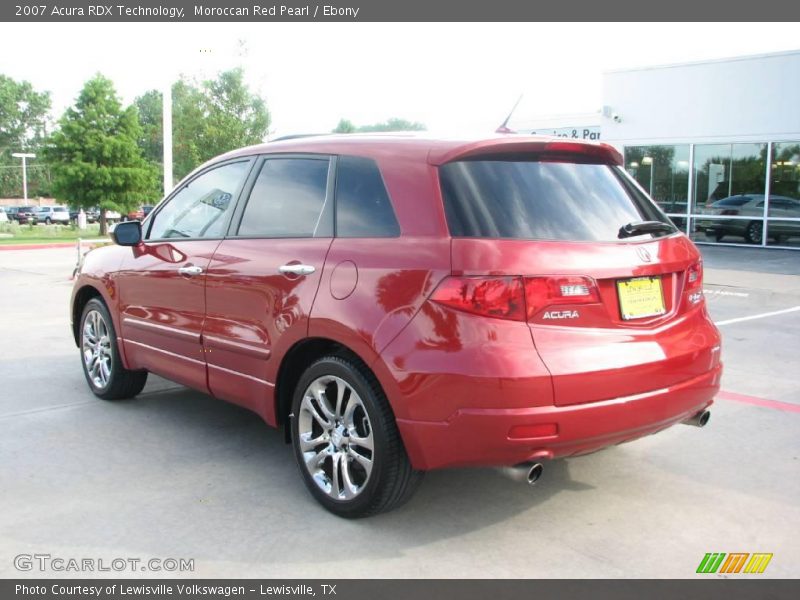 Moroccan Red Pearl / Ebony 2007 Acura RDX Technology