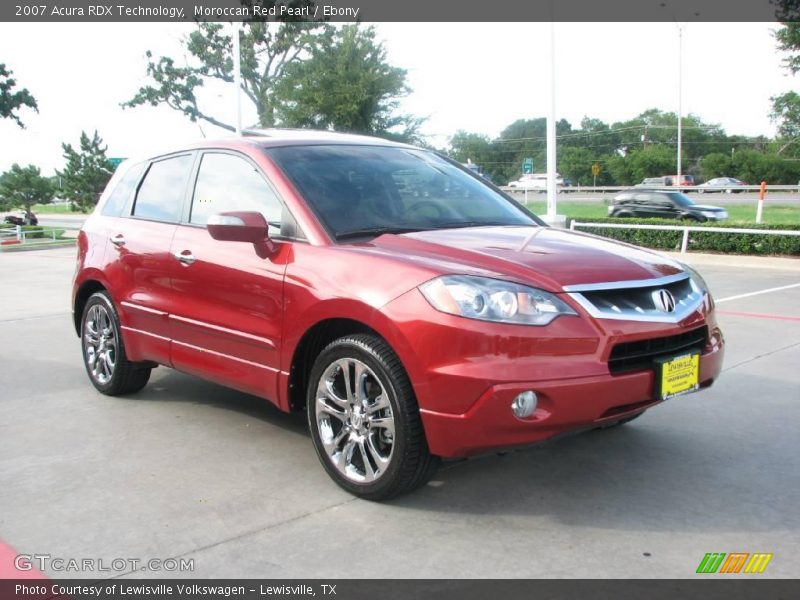 Moroccan Red Pearl / Ebony 2007 Acura RDX Technology