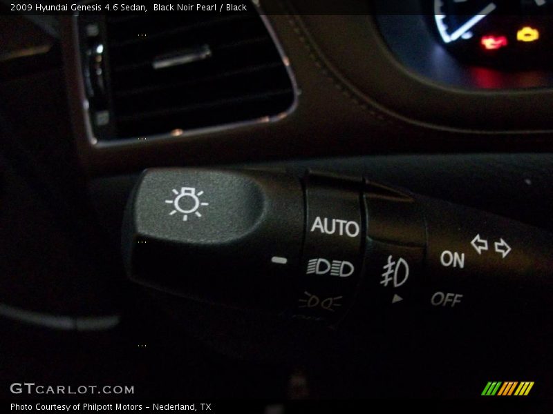 Black Noir Pearl / Black 2009 Hyundai Genesis 4.6 Sedan