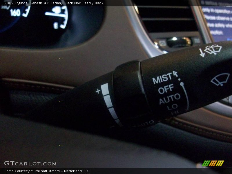 Black Noir Pearl / Black 2009 Hyundai Genesis 4.6 Sedan