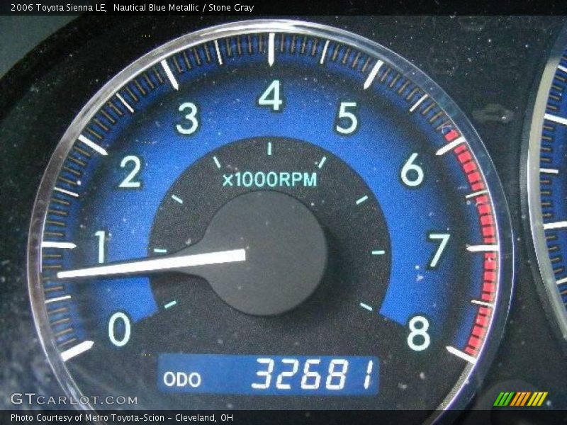 Nautical Blue Metallic / Stone Gray 2006 Toyota Sienna LE