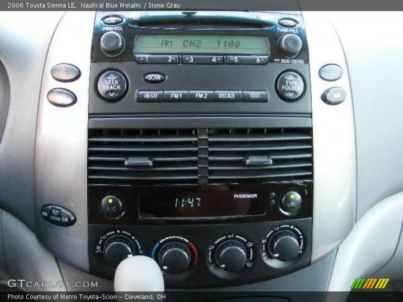 Nautical Blue Metallic / Stone Gray 2006 Toyota Sienna LE