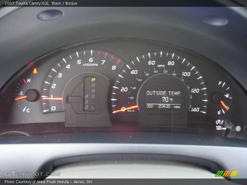 Black / Bisque 2007 Toyota Camry XLE
