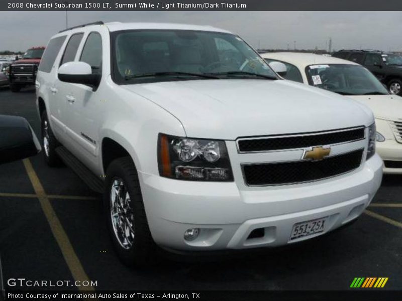 Summit White / Light Titanium/Dark Titanium 2008 Chevrolet Suburban 1500 LT