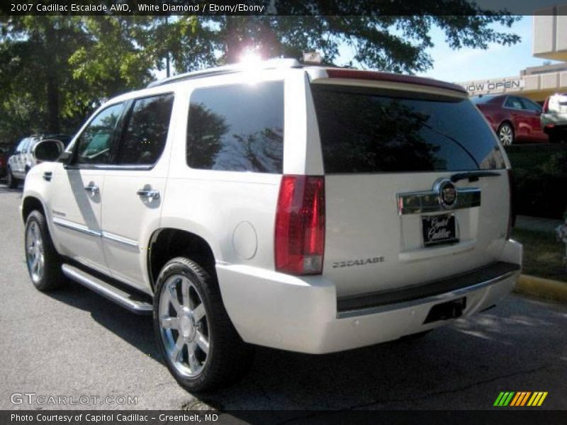 White Diamond / Ebony/Ebony 2007 Cadillac Escalade AWD
