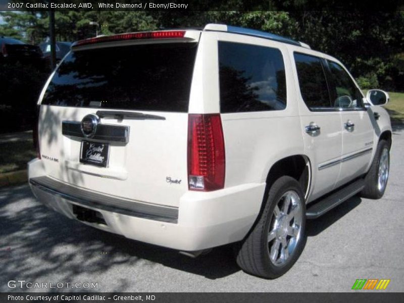 White Diamond / Ebony/Ebony 2007 Cadillac Escalade AWD