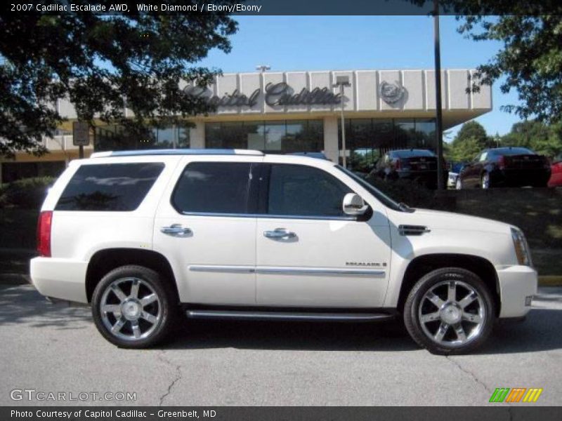 White Diamond / Ebony/Ebony 2007 Cadillac Escalade AWD