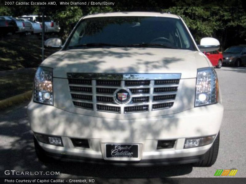 White Diamond / Ebony/Ebony 2007 Cadillac Escalade AWD