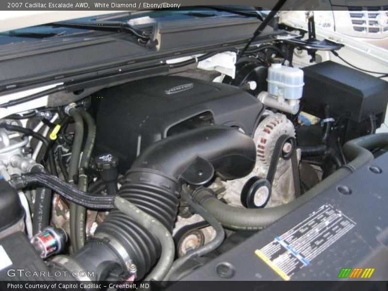 White Diamond / Ebony/Ebony 2007 Cadillac Escalade AWD