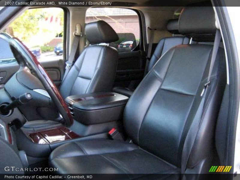 White Diamond / Ebony/Ebony 2007 Cadillac Escalade AWD