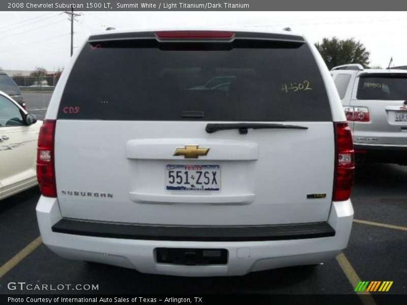Summit White / Light Titanium/Dark Titanium 2008 Chevrolet Suburban 1500 LT