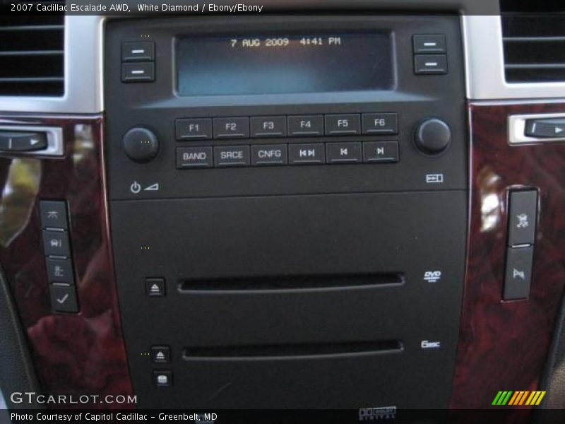 White Diamond / Ebony/Ebony 2007 Cadillac Escalade AWD