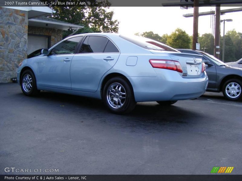 Sky Blue Pearl / Ash 2007 Toyota Camry XLE