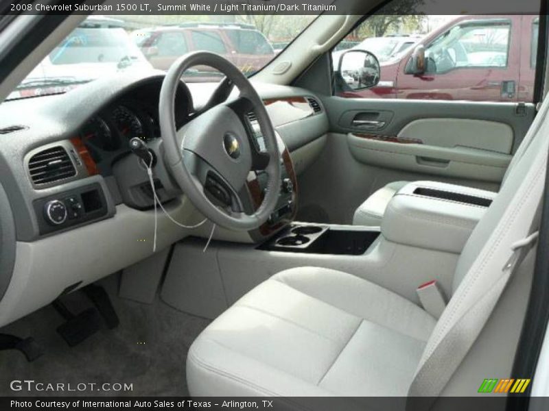 Summit White / Light Titanium/Dark Titanium 2008 Chevrolet Suburban 1500 LT