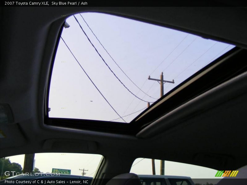 Sky Blue Pearl / Ash 2007 Toyota Camry XLE