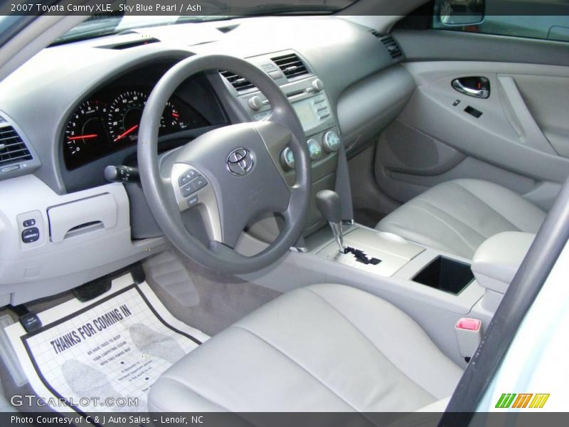 Sky Blue Pearl / Ash 2007 Toyota Camry XLE