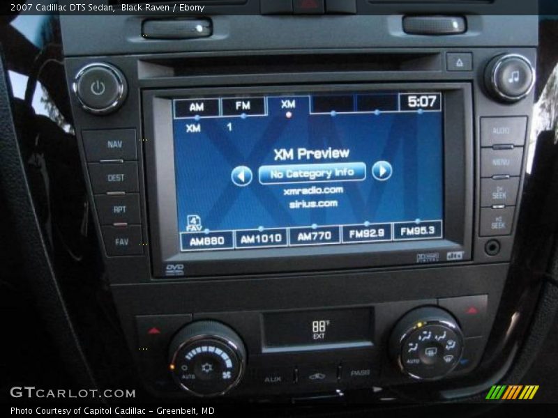 Black Raven / Ebony 2007 Cadillac DTS Sedan