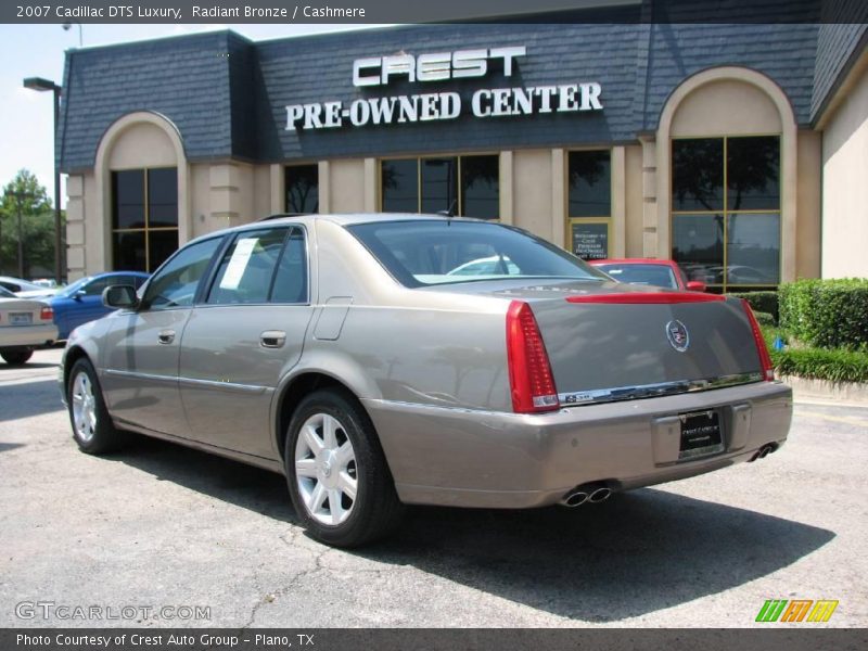 Radiant Bronze / Cashmere 2007 Cadillac DTS Luxury