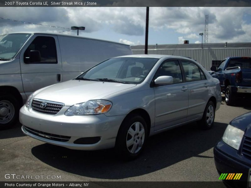 Silver Streak Mica / Stone 2007 Toyota Corolla LE