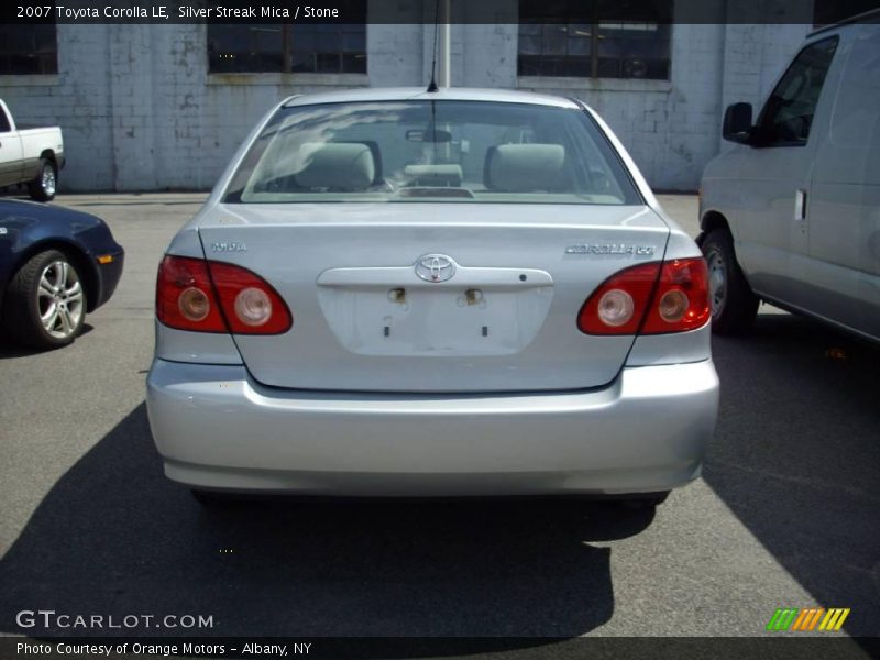 Silver Streak Mica / Stone 2007 Toyota Corolla LE