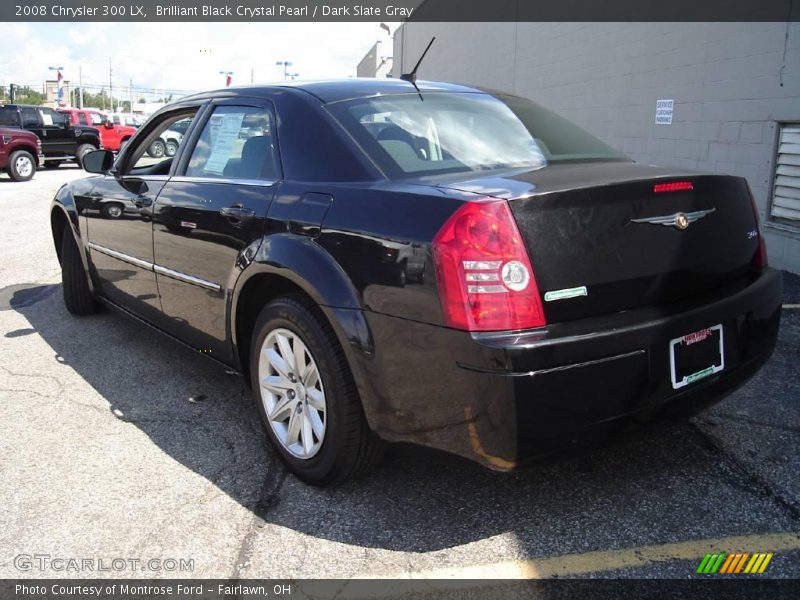 Brilliant Black Crystal Pearl / Dark Slate Gray 2008 Chrysler 300 LX
