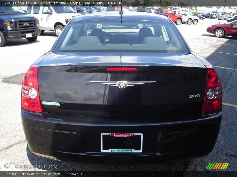 Brilliant Black Crystal Pearl / Dark Slate Gray 2008 Chrysler 300 LX