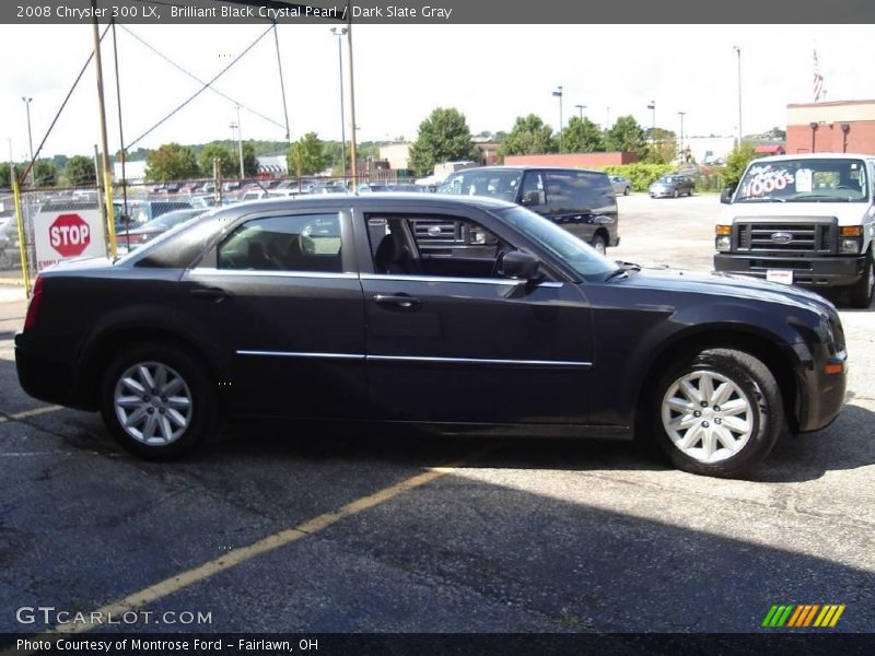 Brilliant Black Crystal Pearl / Dark Slate Gray 2008 Chrysler 300 LX