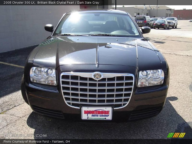Brilliant Black Crystal Pearl / Dark Slate Gray 2008 Chrysler 300 LX