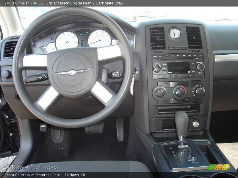 Brilliant Black Crystal Pearl / Dark Slate Gray 2008 Chrysler 300 LX