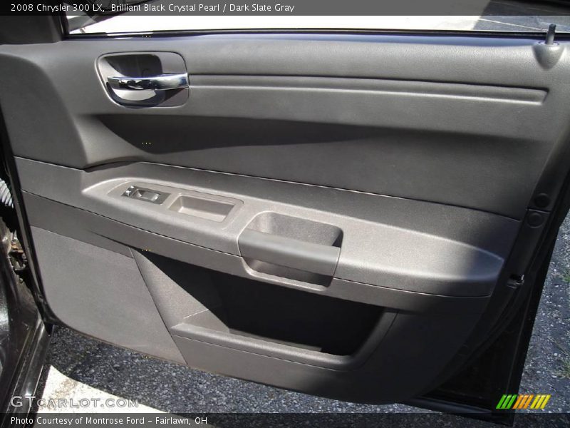 Brilliant Black Crystal Pearl / Dark Slate Gray 2008 Chrysler 300 LX