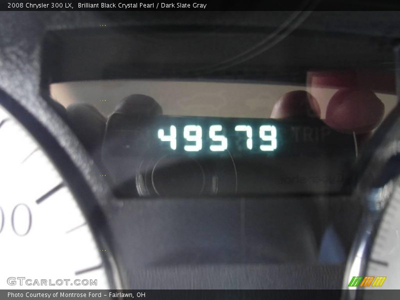 Brilliant Black Crystal Pearl / Dark Slate Gray 2008 Chrysler 300 LX