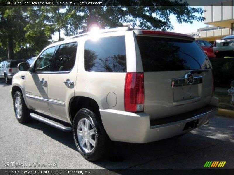 Gold Mist / Light Cashmere 2008 Cadillac Escalade AWD