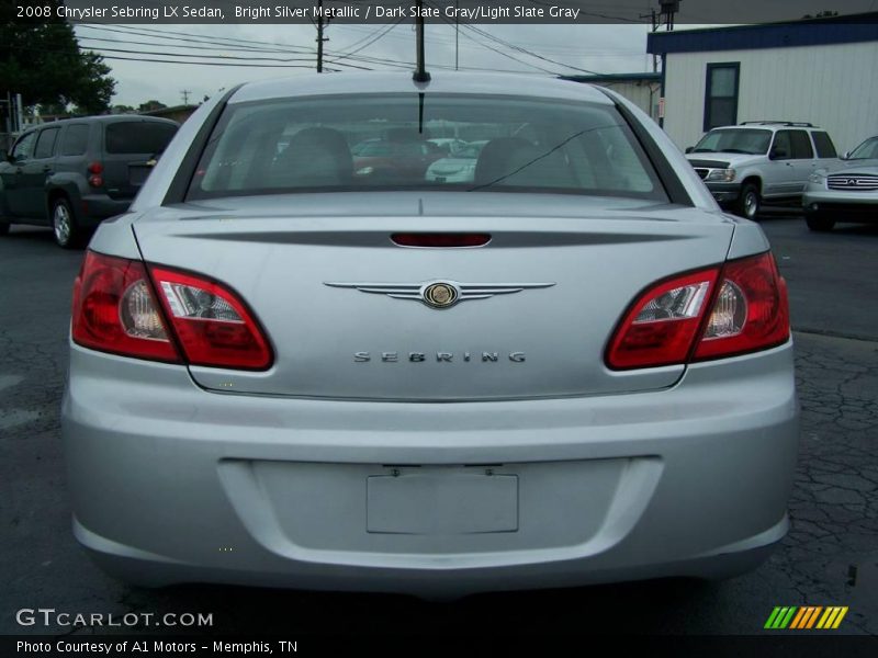 Bright Silver Metallic / Dark Slate Gray/Light Slate Gray 2008 Chrysler Sebring LX Sedan