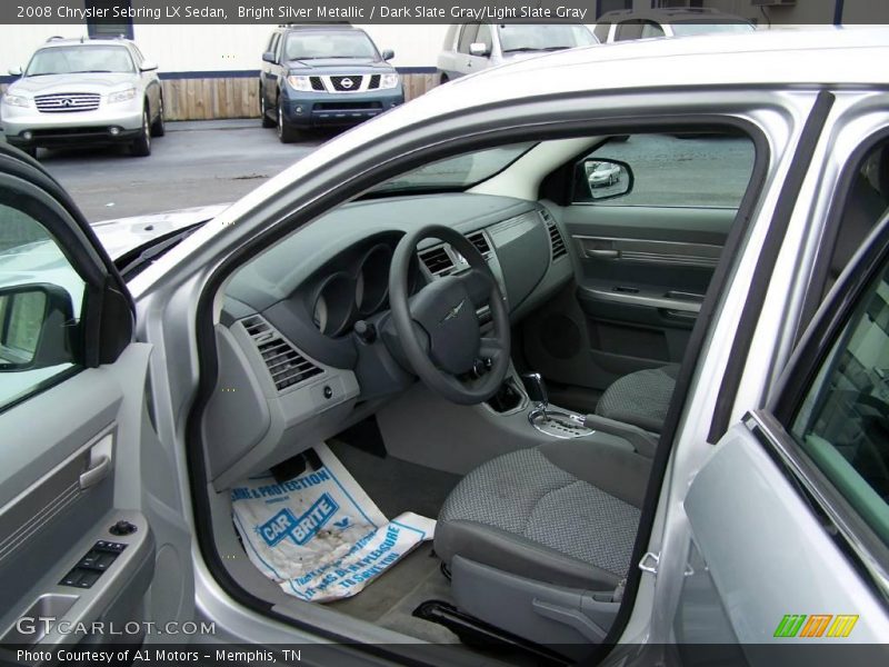 Bright Silver Metallic / Dark Slate Gray/Light Slate Gray 2008 Chrysler Sebring LX Sedan